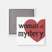 代替磁石：謎の女性 マグネット (正面/裏面)