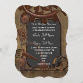 代替蒸気結婚ポンク 招待状 (正面/裏面)