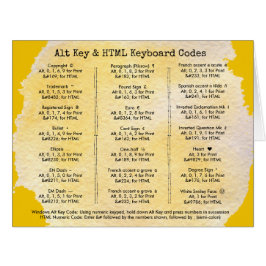 代替鍵とHTMLキーボードコード