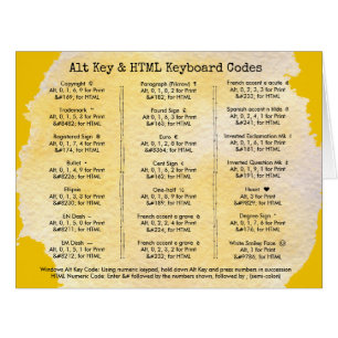 代替鍵とHTMLキーボードコード