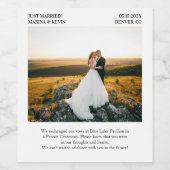 代替駆結婚落の発表 ワインラベル (シングルラベル)