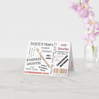 代替40歳の誕生日カード カード