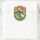 代替NPSステッカーサービスパーク全国 スクエアシール (バッグ)