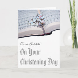 代父母からの教子への《キリスト教》洗礼式や命名式カード カード