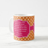 代父母のマグ-暗い赤紫色 コーヒーマグカップ (正面左)