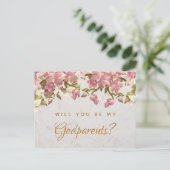 代父母の提案の花の大理石の蘭の郵便はがき シーズンポストカード (スタンド正面)