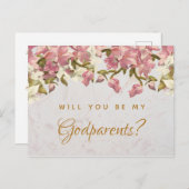 代父母の提案の花の大理石の蘭の郵便はがき シーズンポストカード (正面/裏面)