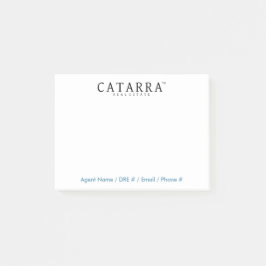 代理店の接触情報が付いているCatarraのポスト・イット ポストイット