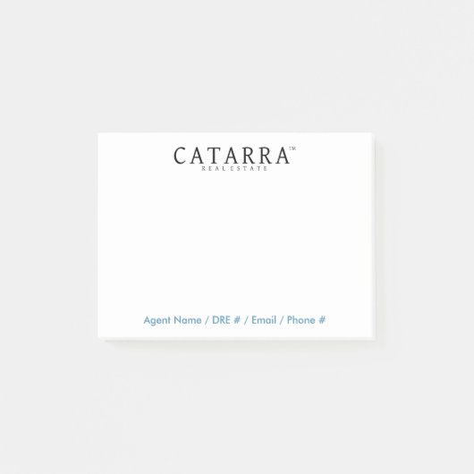 代理店の接触情報が付いているCatarraのポスト・イット ポストイット (正面)