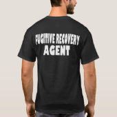 代理店の逃亡者の回復 Tシャツ (裏面)