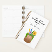 代用学校先生鉛筆フラワースモール プランナー手帳 (ディスプレー)