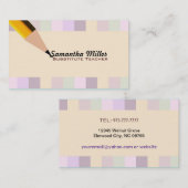 代用教員の名刺 名刺 (正面/裏面)