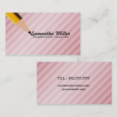 代用教員の名刺 名刺 (正面/裏面)