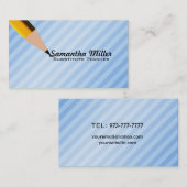 代用教員の名刺 名刺 (正面/裏面)