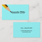 代用教員の名刺 名刺 (正面/裏面)