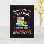 代用教師も教師同様に必要だから カード (黄色い花)