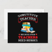 代用教師も教師同様に必要だから ポストカード (正面/裏面)