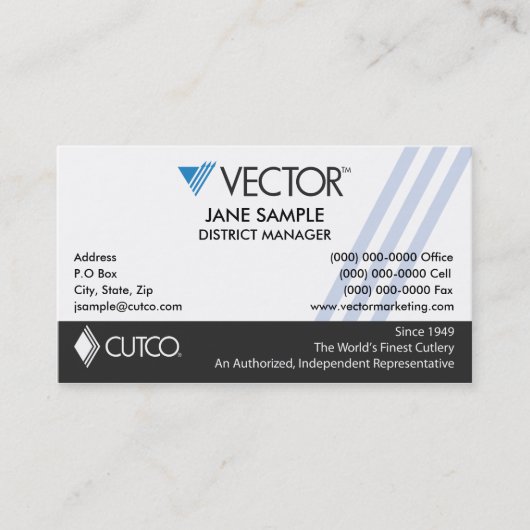 代表及びマネージャーの名刺 名刺 (正面)