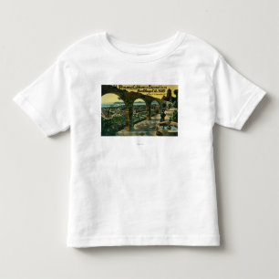 代表団からの都市、パナマカリフォルニア博覧会の眺め トドラーTシャツ