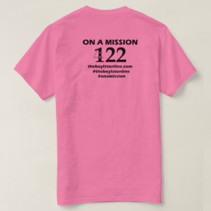 「代表団で」のTシャツの(ピンクの)ドイツ体 Tシャツ