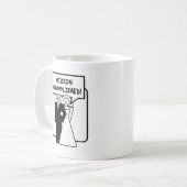 "代表団によって達成される"結婚 コーヒーマグカップ (正面左)