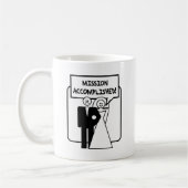 "代表団によって達成される"結婚 コーヒーマグカップ (左)