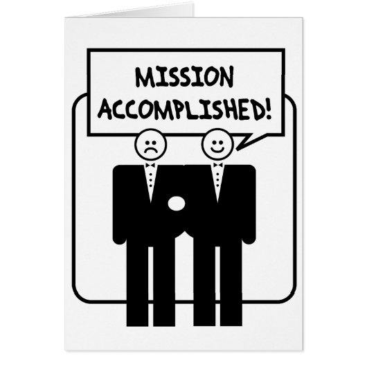 "代表団によって達成される"結婚(同性愛) (正面)