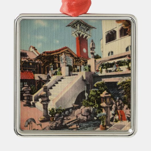代表団のイン及び東洋裁判所の眺め メタルオーナメント (正面)