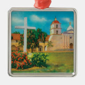 代表団のサンタ・バーバラの眺め メタルオーナメント (正面)