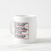 代表団の印の記念品 コーヒーマグカップ (正面左)