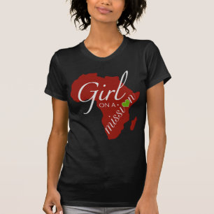 代表団の女の子-アフリカ Tシャツ