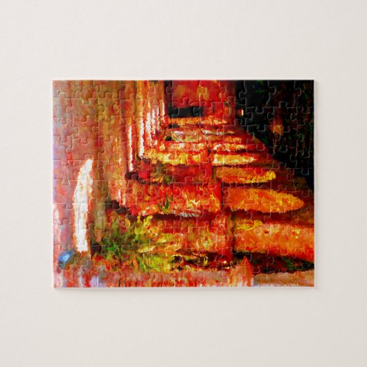 代表団のSan Juan Capistranoカリフォルニアの抽象芸術 ジグソーパズル (横)