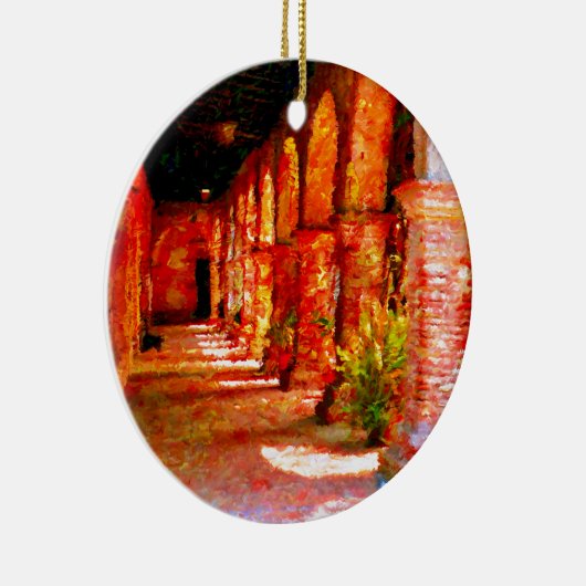 代表団のSan Juan Capistranoカリフォルニアの抽象芸術 セラミックオーナメント (右)