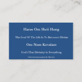 代表団カード 名刺 (裏面)