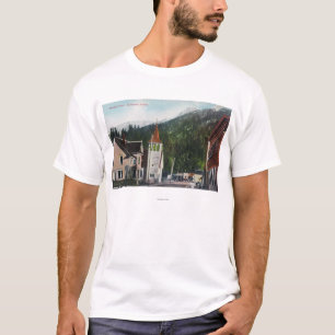 代表団StreetKetchikan、AKの町の眺め Tシャツ