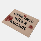 令状ともどって来られる ドアマット (アングル)