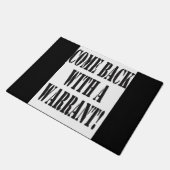 令状ともどって来られる! ドアマット (アングル)