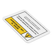 「令状なしで検索できない」磁石標識 マグネット (右側)