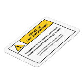 「令状なしで検索できない」磁石標識 マグネット (左側)