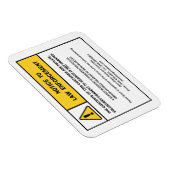 「令状なしの検索なし」磁石記号（CA用） マグネット (右側)