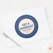 令状を取れ 4th Amendment ステッカー (封筒)