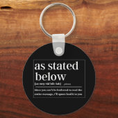 以下の定義におもしろい従い キーホルダー (正面)