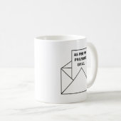 以前のメールコーヒーマグに従って コーヒーマグカップ (正面右)
