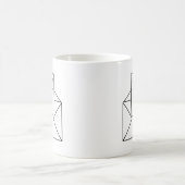 以前のメールコーヒーマグに従って コーヒーマグカップ (中央)
