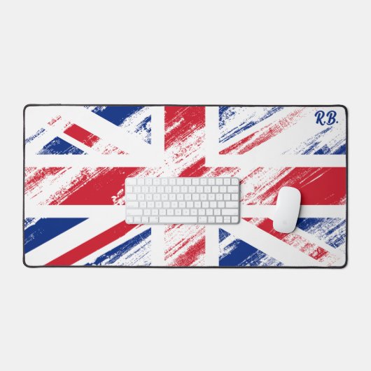 以前のヴィンテージをパーソナグランジライズ統一されたするフラグ デスクマット (キーボード&マウス)