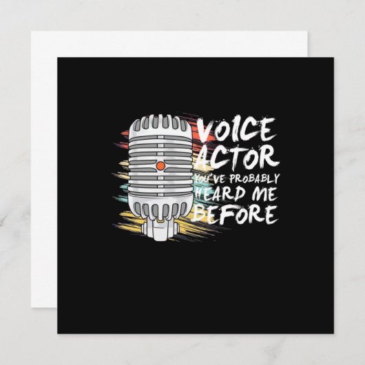 以前の声優 招待状 (正面/裏面)