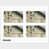 以前の納屋 長方形シール (シート)