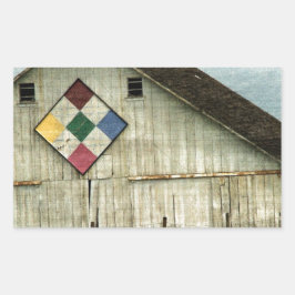 以前の納屋 長方形シール