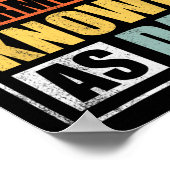 以前はパパおもしろい父の日 ポスター (角)