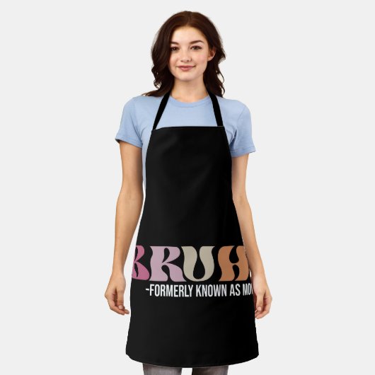 以前は母の日とおもしろい呼ばれていたブラ エプロン (着用した状態)